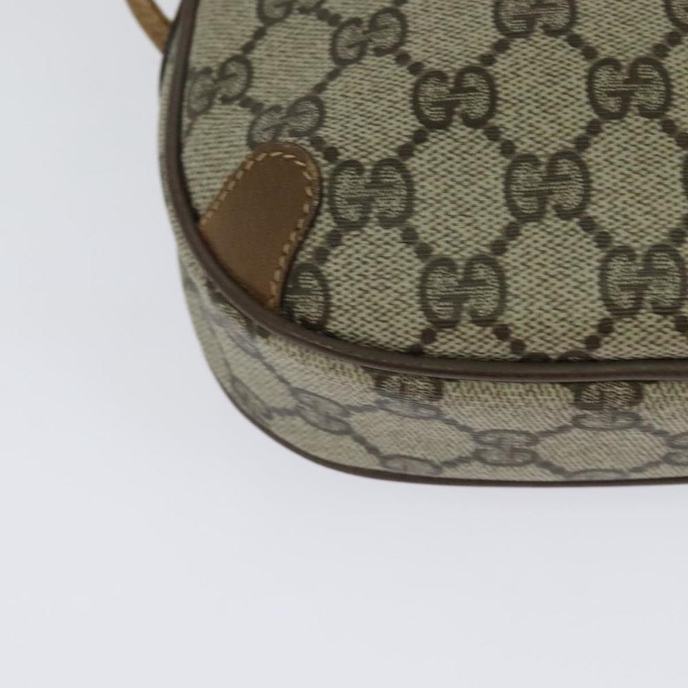 GUCCI GG Supreme Web Sherry Line Bag PVC Beige Gold 89 02 066 Auth sw566 - Picture 15 of 16